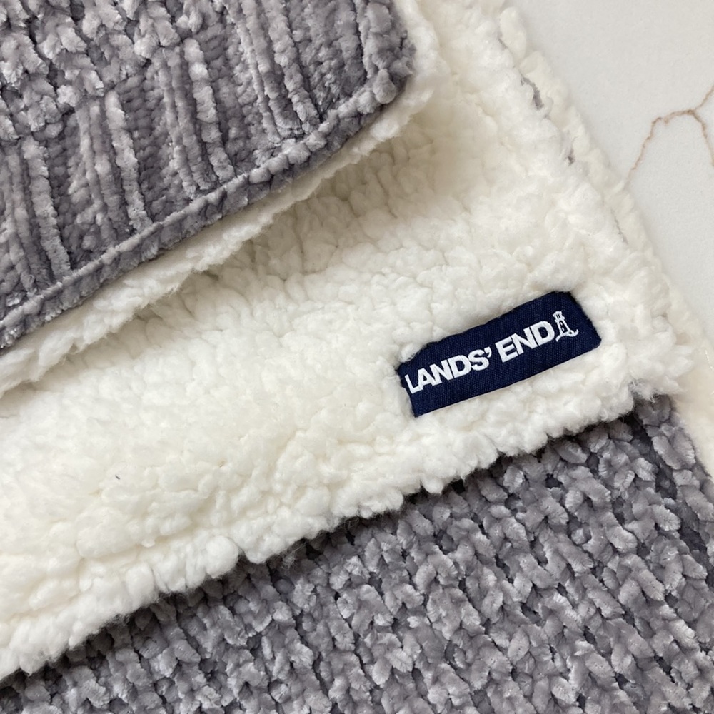 Lands End two sided scarf - Picture 2 of 3